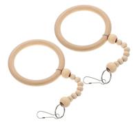 Artibetter Columpio para Pájaros 2 Piezas Anillos Redondos de Madera Natural Juguete para Loros Periquitos y Agapornis Pequeño Tamaño para Jaulas Accesorio Colgante para Mascotas