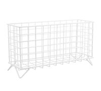 ARTIBETTER Comedero para Conejos de Metal Blanco Soporte para Heno Jaulas Pequeñas Rack Seguro y Práctico para Alimentación y Minimización de Desperdicios