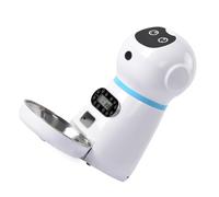 Artibetter Comedero para Mascotas Temporizador Digital y Dispensador Automático, Cuenco Inoxidable y Función de Grabación, Diseñado para Alimentación Controlada de Gatos y Perros Hogar