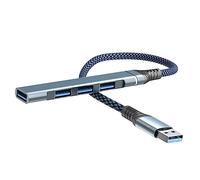 Artibetter Concentrador USB 3.0 Expansor de Múltiples Puertos para Portátil, Usuario Profesional, Diseño Compacto, Transferencia Rápida de Datos, Oficina y Hogar, Compatible PC y Accesorios,