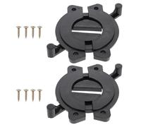 Artibetter Conector de Tablero Mesa de Plástico Negro, Liviano y Fácil de Instalar, 2 Piezas para Ensamble y Soporte en Muebles y Escritorios