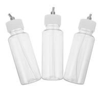 ARTIBETTER Contenedores para Pintura de Aerógrafo Adaptador de Plástico 80 Ml (3 Unidades), Botellas Mezcladoras para Uso en Pintura Artística y Modelismo