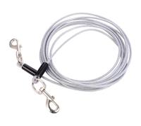 Artibetter Correa Resistente y Duradera para Perros de Alambre de Acero Doble Cabeza Antirroeduras Ganchos Gruesos Color Aleatorio para Uso al Aire Libre