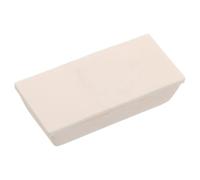 Artibetter Crucible Fácil de Limpiar con Tapa Beige de Óxido de Aluminio Forma Semicircular para Fundición y Trabajo Analítico