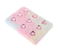 Artibetter Cuaderno Diario A5 con Tapa de Peluche Degradado en Colores, 9 Gemas Decorativos y Cerradura con Llave, Cuaderno para Estudiantes y Adolescentes, Libro de Diario Secreto y Lindo