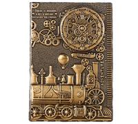 Artibetter Cuaderno Diario Material Pu y Papel Tamaño A5 de Pu con Cubierta Resistente y Diseño Vintage Tallado Adecuado para Dibujos y Escritura Creativa