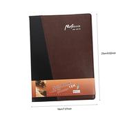 Artibetter Cuaderno Práctico Multipropósito con de Piel de Notas para Oficina y Estudiantes Diseño Simple y Resistente para Escritura y Reuniones