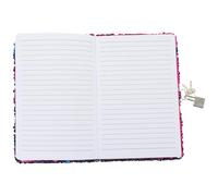Artibetter Cuaderno Reversible de Lentejuelas Brillante Cubierta, Tamaño Mediano, Papel Suave para Escritura Creativa, Diario Escolar para Niñas, Bloc de Notas Multiusos para Viajes