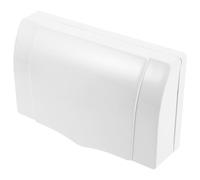 Artibetter Cubierta para Enchufes Eléctricos de Baño, 4 Posiciones, Tamaño Grande, Transparente, Carcasa Protectora de Pared para 12 Orificios, Tapa Antisalpicaduras Blanca, Uso Doméstico