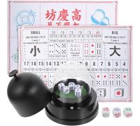 Artibetter Cubilete Eléctrico para Dados de Entretenimiento Profesional, Compacto y Ligero, Soporte para Dados de Barra, Accesorio Adecuado para Juegos de Mesa y Fiesta, Fácil de Limpiar,