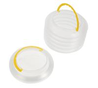 Artibetter Cubo Portátil para Lavar Pinceles y Bolígrafos 2 Piezas Plegable Extensible Transparente para Artista Estudiantes Limpieza Pintura Manualidades