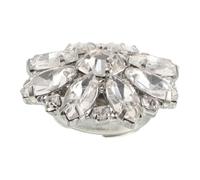 ARTIBETTER Cubrebotones para Camisa Gemas de Imitación Cristal 22 Mm Color Claro, Cubiertas Desmontables para Gemelos de Mujer, Joyería para Puños, Accesorios Elegantes para Blusas y Camisas