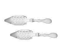 ARTIBETTER Cuchara Multifunción para Absenta de Acero Inoxidable 304, Gotero Hueco para Azúcar, Paquete de 2 Unidades Plateadas, Utensilio Práctico para Uso Doméstico y Bares