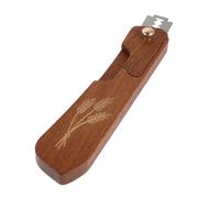 Artibetter Cuchillo para Pan y Masa con Hoja de Acero Inoxidable y Mango de Madera, Adecuado para Cortar Baguette y Proteger la Estructura Interna del Pan en Cocina
