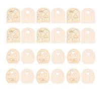 Artibetter de Accesorios de Madera y Mini Adornos 12 para Manualidades Puertas de Elfos, Creativa para Tiendas y
