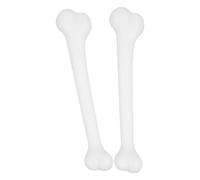 ARTIBETTER Decoración de Halloween Huesos de Material Plástico Color Claro 2 Piezas para Fiesta y Casa Embrujada, Accesorios Terroríficos y Puntales Resistentes para Ambiente Gótico