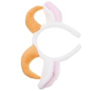 Artibetter Diadema de Felpa con Cuernos de Cabra y Orejas de Oveja para Adultos y Niños, Diseño Elástico y Confortable Adecuado para Accesorios de Disfraz y Fiestas