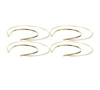 Artibetter Diadema Elegante Dorada de Hierro para Chicas Diseño Simple y Encantador, 4 Piezas para Fiesta de Compromiso y Banquete, Accesorios Cabello DIY