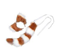 Artibetter Diadema Orejas y White 2 Piezas, Accesorio de Cosplay Ligero y para Fiestas, Disfraz y Juegos de Rol, Kit de Diademas Decorativas para Niñas