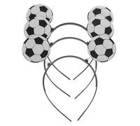 ARTIBETTER Diademas Deportivas para Mujer 3 Unidades Accesorios de Cabello para Festivales y Despedidas de Soltera Temática de Fútbol Ligeras