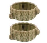 Artibetter Dispensador organizador de clips de papel de 2 piezas - Dispensador multiusos para clips de papel y chinchetas - Cuenco para de carpeta con forma de cactus - Regalo para la vuelta al cole