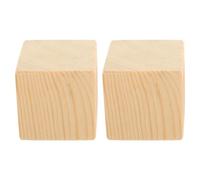 Artibetter Elevadores De Cama De Madera: 2 Uds. Elevadores De Muebles De Madera Cuadrados Naturales Extensores De Madera Zancos para Mesa Sofá Cama Mesa Escritorio Sillones Armarios Muebles