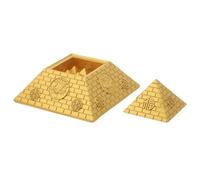 Artibetter Esculturas Piramidales Egipcias de Resina Figura de Recuerdo del Antiguo Egipto para Decoración de Mesa Jardín o Acuario Proyecto Escolar de Pirámides Egipcias