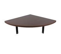 Artibetter Estante Esquinero para Maximizar Espacio de Madera y Metal con Diseño en Forma de Abanico, Soporte Triangular y Montaje en Pared en Apartamentos Pequeños