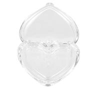 ARTIBETTER Estuche Corazón Transparente para Rubor Compacto Vacío, Bandeja Acrílica Portátil para Polvo Suelto y Sombras de Ojos, Mini Contenedor Maquillaje para Retoques Diario