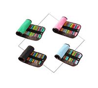 Artibetter Estuche Enrollable de Lona para Lápices Colores con 48 Ranuras Bolsa Almacenamiento Arte y Escuela Color Aleatorio