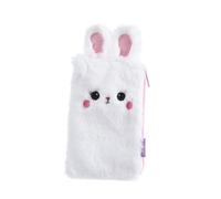 Artibetter Estuche para Lápices de Felpa de Color Claro Diseño de Orejas de Conejo, Bolsa de Almacenamiento Resistente y Lavable para Monedas y Teléfono, Adecuado para Escuela y Oficina
