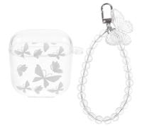 ARTIBETTER Estuche Portátil para Auriculares Cadena de Pulsera Caja de Protección Transparente con Efecto Flash para Auriculares Inalámbricos Segunda Generación Compatibles