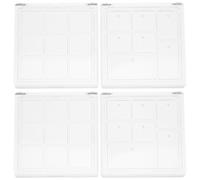 Artibetter Estuche vacío para paletas de Sombras de Ojos (4 Unidades), Organizador de Maquillaje Transparente, para Sombras de Ojos, Soporte para de, Bandeja cosmética Multiusos, Estilos Surtidos
