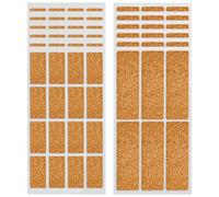 Artibetter Etiquetas Adhesivas de Corcho Multifuncionales Resistentes al Agua, Tamaño Pequeño y Grande (24 Unidades), para Organización y Clasificación en Cocina y Congeladores, Pegatinas