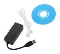 Artibetter Fax Modem USB Negro Doble Puerto USB y Conexión de Datos de Alta Velocidad para Entornos Empresariales y Oficina en Casa