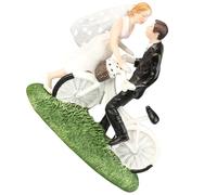 Artibetter Figura Novios para Decoración de Tarta de Boda, Hecha de Resina Ligera de Color Claro, Adecuado para Decoración de Pastel y Obsequio de Matrimonio