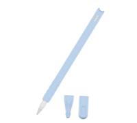Artibetter Funda de Silicona para Lápiz Óptico 3 Piezas Azul Protector Anti-rasguños y Anti-pérdida Cubierta Redonda para Punta Compatible con Lápiz Digital de Segunda Generación