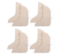 Artibetter Fundas Aislantes para Botas de Soldadura Polainas Protectoras Resistentes Abrasión Color Beige Medio Tamaño Medio 4 Pares Protección Térmica para Pies de Soldador Trabajos