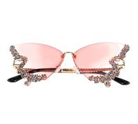 Artibetter Gafas de Sol sin Montura Forma y Cristales, Protección Uv, Materiales de Resina y Metal para Días Soleados y Actividades al Aire Libre