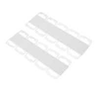 Artibetter Gancho de Exhibición Transparente Autoadhesivo 200 Piezas 45x35x0,35 Mm Pet Ecológico para Colgar en Tiendas, Ganchos Prácticos para Hogar, Cocina y Centro Comercial