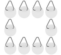 Artibetter Gancho de Placa Invisible para Pared, 20 Piezas Redondas de Plástico y Metal, Soporte para Platos y Ropa, Adecuado para Cocinas y Dormitorios, Ahorro de Espacio