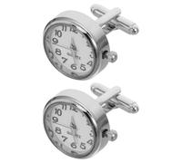 ARTIBETTER Gemelos de Reloj Mecánico para Hombre, 2 Piezas de Acero Inoxidable, Botones de Puño Creativos para Camisa, Accesorios Formales para Bodas, Negocios y Ocasiones Obsequios