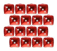Artibetter Globos de Aluminio Resistentes para Uso Interior y Exterior 20 en Forma de Dados Color Rojo para Decoración de Fiestas Temáticas