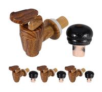 Artibetter Grifo y Tapón de Corcho para Barril de Cerveza y Vino Accesorios Herméticos y Resistentes para Dispensadores de Bebidas Repuestos Aplicables para Barriles Estándar