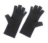 ARTIBETTER Guantes Protectores UV para Ciclismo y Pesca Guantes de Exterior Negros Puntos de Silicona Talla M Transpirables y Portátiles para Fitness y Actividades al Aire Libre