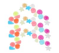 Artibetter Guijarros Luminosos Forma de Concha 15 CM 1000 Piezas de Piedra Luminosa de Resina para Acuarios y Jardines Grava Decorativa Que Brilla la Oscuridad para Paisajismo Exterior