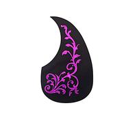 Artibetter Guitarra pickguard forma de coma guante de guitarra flor de vid rosada
