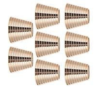 Artibetter Hebillas para Coletas Dientes, 8 Piezas, Anillos Metálicos en Rosa Dorado, Accesorios Cabello para Mujer, Puños y Clips Decorativos para Peinados Diarios y Eventos