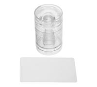 ARTIBETTER Herramienta Giratoria para Estampado de Uñas Sello Ajustable de Silicona Transparente, Aplicador para Manicura Francesa en Salón y Uso Doméstico