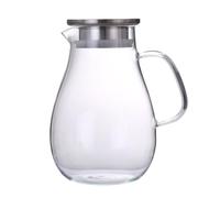 Artibetter Hervidor de Vidrio para Agua y Jugos 2000ml, Jarra Multiusos Transparente de Gran Capacidad para Uso Doméstico y Entretenimiento, Hervidor Seguro para Bebidas Frías y Calientes